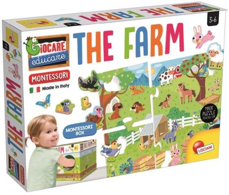 Jocuri de indemanare - Joc tactil Montessori -  Ferma