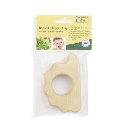 Jucarie de apucare din lemn de artar, forma arici, Gruenspecht 570-V3 [4]