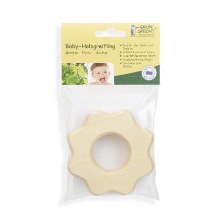 Jucarie de apucare din lemn de artar, forma floare, Gruenspecht 570-V5 [1]