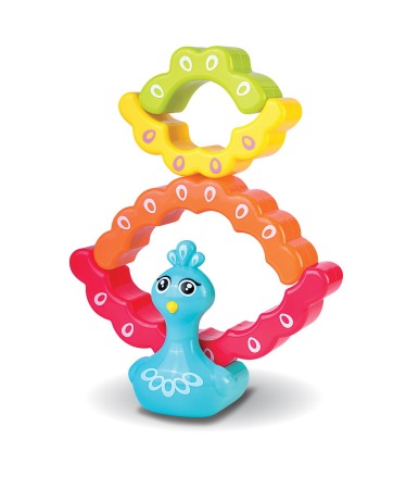 Jucarie de stivuit - Paun colorat [4]