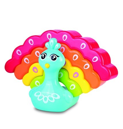 Jucarie de stivuit - Paun colorat [2]