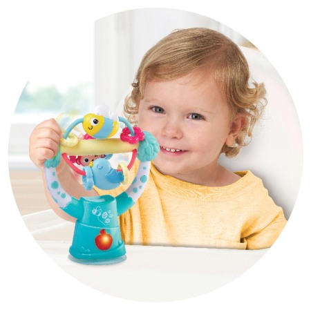 Jucarii Jocuri Activitati - Jucarie interactiva cu ventuza - Invarte si descopera