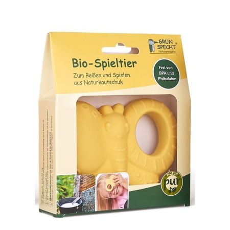 Jucarii Jocuri Activitati - Jucarie organica pentru dentitie, din cauciuc natural, Fluturas, Grunspecht 682-00