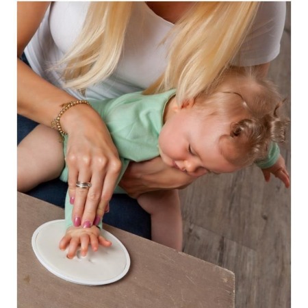 Kit dublu mulaj organic pentru amprenta mana si picior bebelusi - Grunspecht [0]