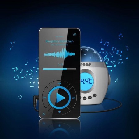 Lampa de veghe cu muzica si proiectie de stele MyMagicStarlight Reer 52050 [1]