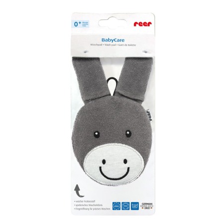 Manusa de baie pentru bebelusi, material textil, forma magarus, fara BPA, 0+ luni, Reer BabyCare Wash Pad 81091 [1]