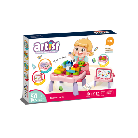 Masuta multifunctionala 3 in 1 pentru constructie - Iepuras [0]