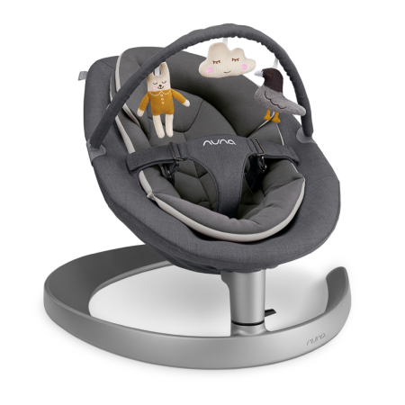 Relaxare - Nuna - Sezlong Leaf Grow Granite cu bara de jucarii inclusa