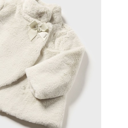 Palton blanita guler inalt- Alb - Mayoral 36 luni (98 cm) [5]