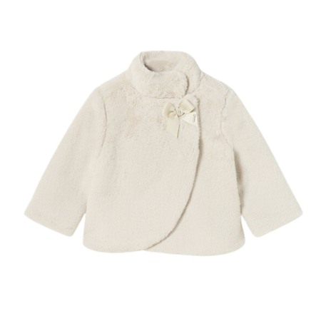Palton blanita guler inalt- Alb - Mayoral 36 luni (98 cm) [1]