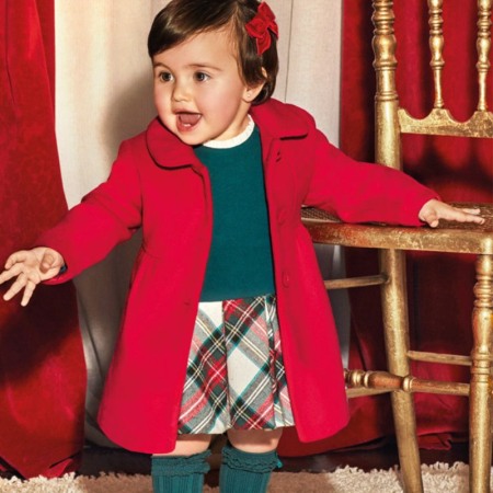 Haine  Incaltaminte Accesorii - Palton stofa ECOFRIENDS - Rosu - Mayoral  3 ani