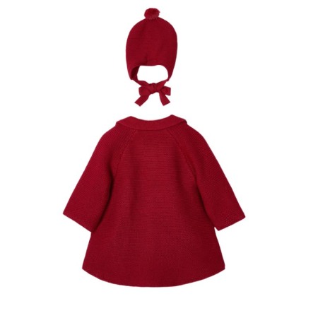 Palton tricotat + Caciula - Grena - Mayoral 2-4 luni [2]