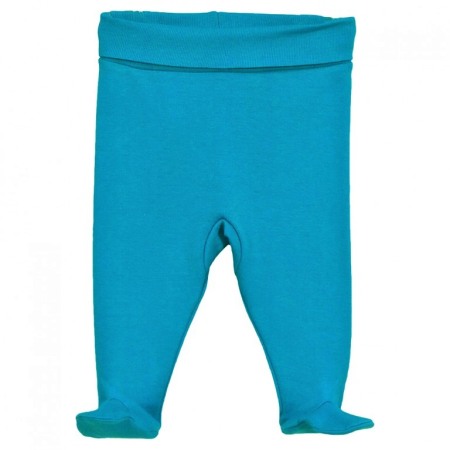 Haine  Incaltaminte Accesorii - Pantaloni cu botosi Turcoaz 3 luni