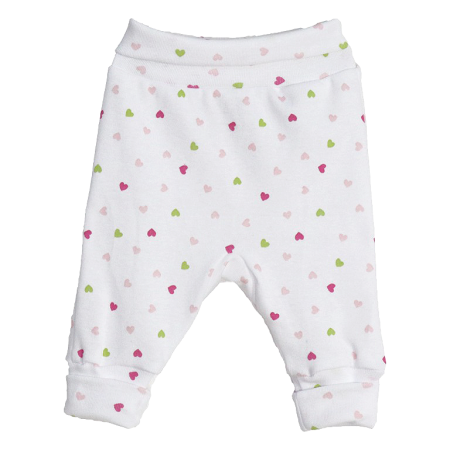 Pantaloni - Pantaloni cu manseta - Inimioare 6 luni