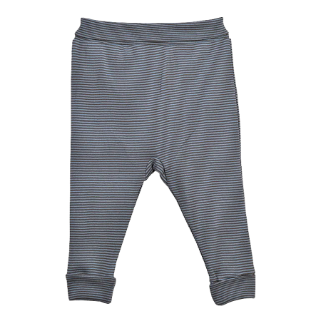 Haine  Incaltaminte Accesorii - Pantaloni cu mansete - Dungi - Gri inchis 24 luni