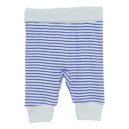 Fabricat in Romania - Pantaloni cu mansete Dungute albastre