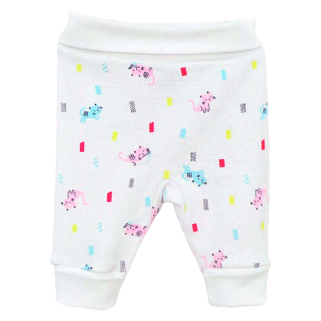 Haine  Incaltaminte Accesorii - Pantaloni cu mansete - Pisici 12 luni