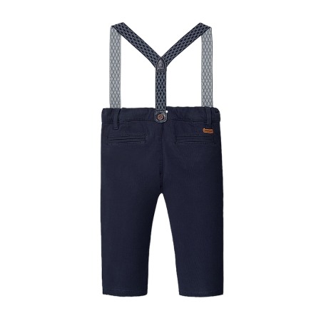 Pantaloni lungi - Chino pique cu bretele [1]