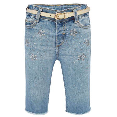 Haine  Incaltaminte Accesorii - Pantaloni regular - Denim, fetita - Mayoral  3 ani