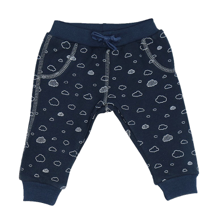 Pantaloni - Pantaloni trening - Norisori cu snur bleumarin 4 ani