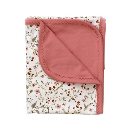 Textile - Paturica Bumbac Wildflowers Marsala - Buva