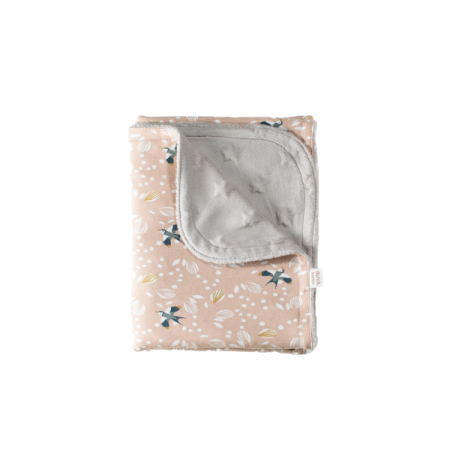 Pleduri si paturici - Paturica Minky Birdie in Petale - Buva