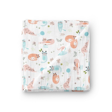 Pleduri si paturici - Paturica muselina organica - My Cats - Buva