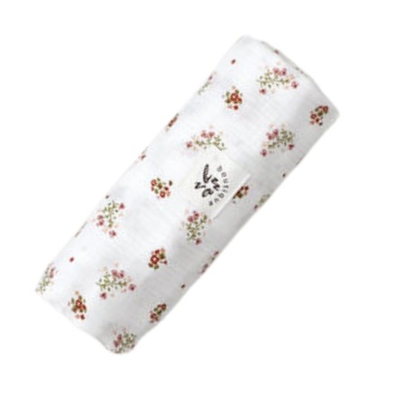 Textile - Paturica muselina White Flowers 120x 120 cm - Buva