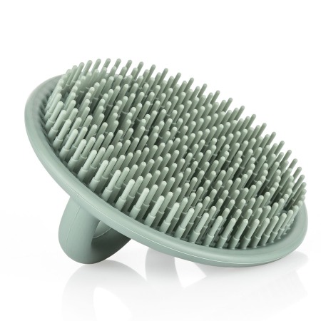 Ingrijire si igiena - Perie de baie moale pentru bebelusi, din silicon alimentar, monobloc, fara BPA, 0+ luni, Reer BabyCare Bath Brush 81083