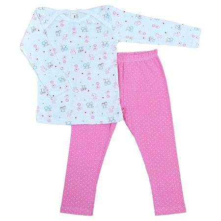 Haine  Incaltaminte Accesorii - Pijama cu maneca lunga - Iepurasi 4 ani