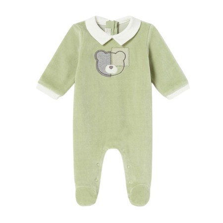 Haine  Incaltaminte Accesorii - Pijama plusata Vernil bumbac sustenabil nou-nascut - Mayoral  0-1 luni (55 cm)