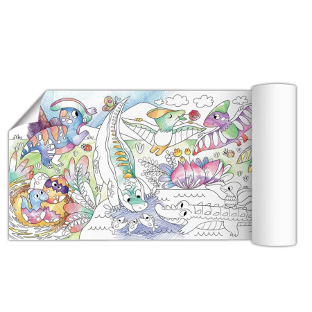 Jucarii Jocuri Activitati - Poster de colorat - Dinozauri