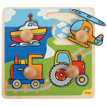 Jucarii Jocuri Activitati - Primul meu puzzle - 4 mijloace de transport