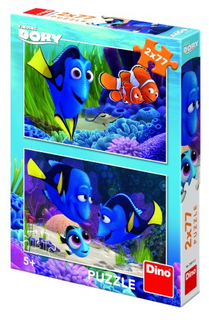 Jucarii Jocuri Activitati - Puzzle 2 in 1 - Gasirea lui Dory (77 piese)
