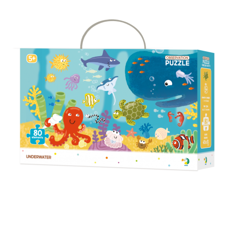 Jucarii Jocuri Activitati - Puzzle - Animalute marine (80 piese)