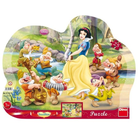Puzzle - Puzzle cu rama - Alba ca Zapada (25 piese)