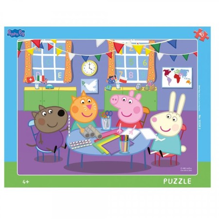 Jucarii Jocuri Activitati - Puzzle cu rama - Purcelusa Peppa (40 piese)