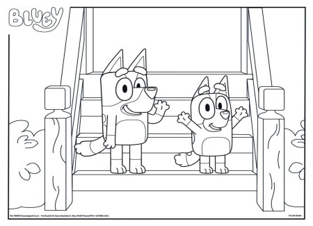 Puzzle de colorat - Bluey & Mr Monkey Jocks (24 piese) [2]