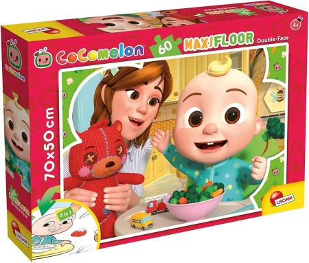 Jucarii Jocuri Activitati - Puzzle de colorat maxi - Cocomelon la masa (60 piese)
