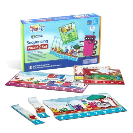 Jucarii Jocuri Activitati - Puzzle - Exersam numaratul de la 1 -20 - Numberblocks