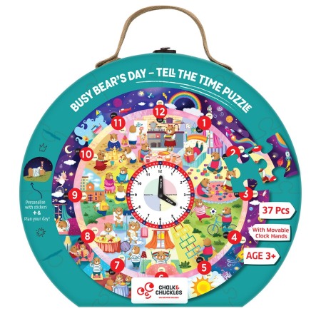 Jucarii Jocuri Activitati - Puzzle - Invatam ceasul cu ursuletul