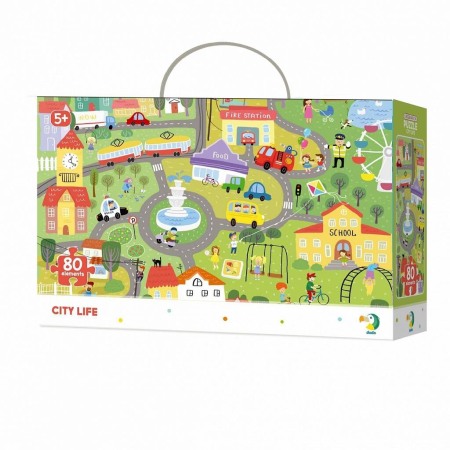 Jucarii Jocuri Activitati - Puzzle - Orasul (80 piese)