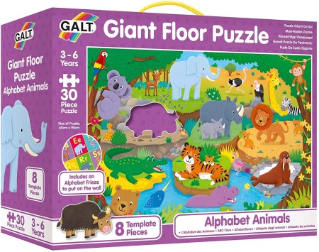 Jucarii Jocuri Activitati - Puzzle Podea: Alfabetul animalutelor (30 piese)