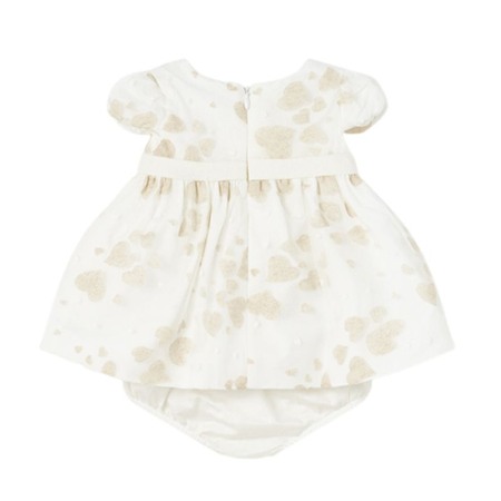 Rochie alba ceremonie Inimioare bej -  - Mayoral 1-2 luni [1]