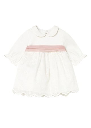 Rochii - Rochie broderie - ecru - Mayoral