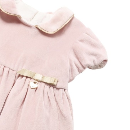 Rochie catifea + boneta - Roz pudrat - Mayoral  18 luni [2]