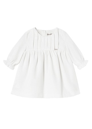 Rochii - Rochie catifea - ecru - Mayoral