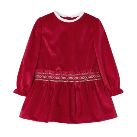 Rochii - Rochie catifea fagure de miere - Mayoral 18 luni