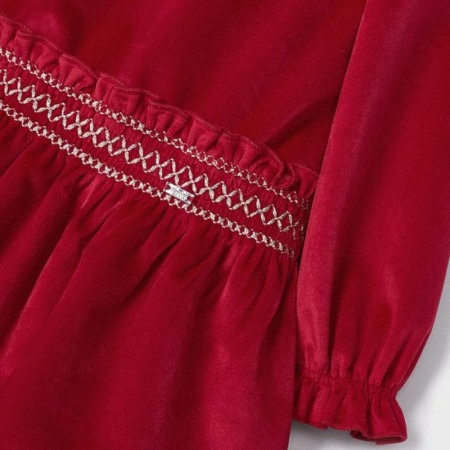 Rochie catifea fagure de miere - Mayoral 2 ani [1]