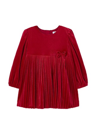 Haine  Incaltaminte Accesorii - Rochie catifea pliuri - Mayoral 3 ani